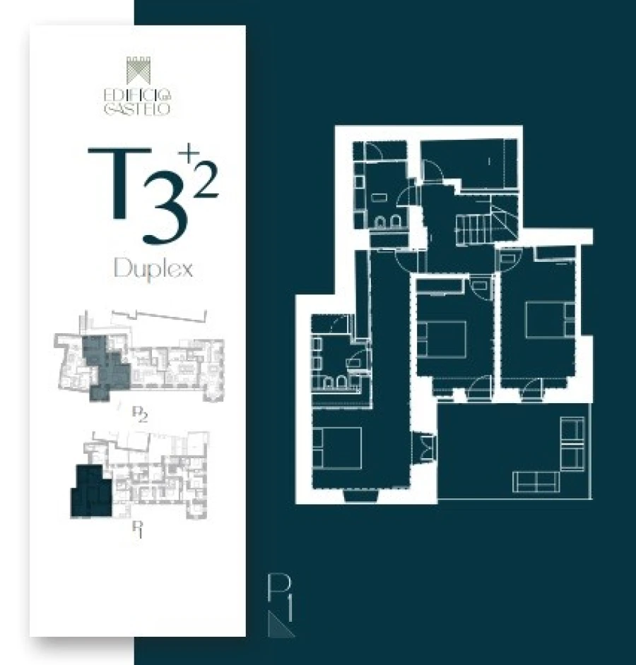 Apartamento T3 para Venda em Leiria, Pousos, Barreira e Cortes Planta 1