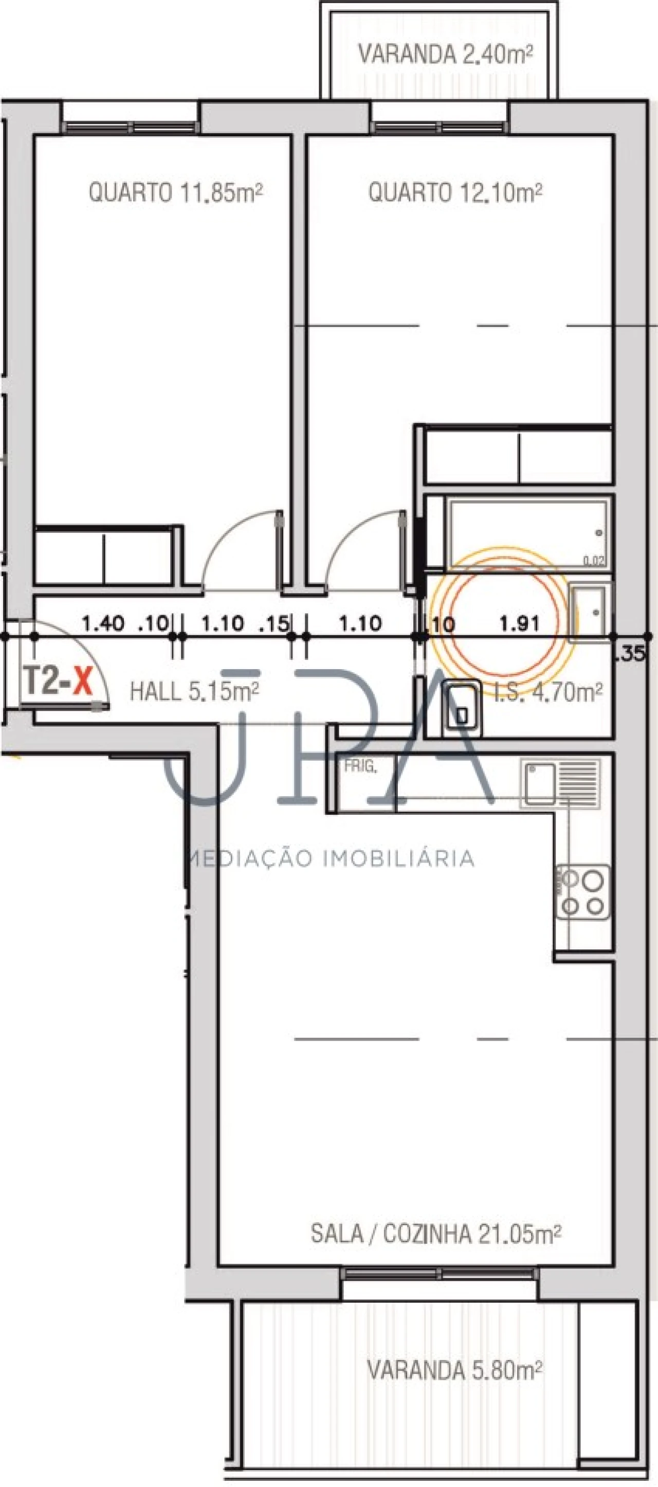 Apartamento T2 para Venda em Monte Gordo Foto 2