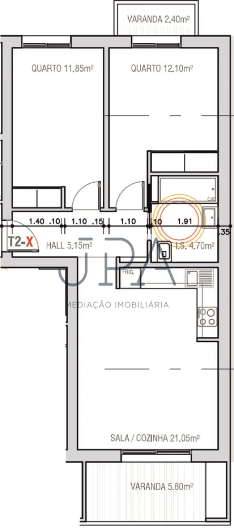 Apartamento T2 para Venda em Monte Gordo