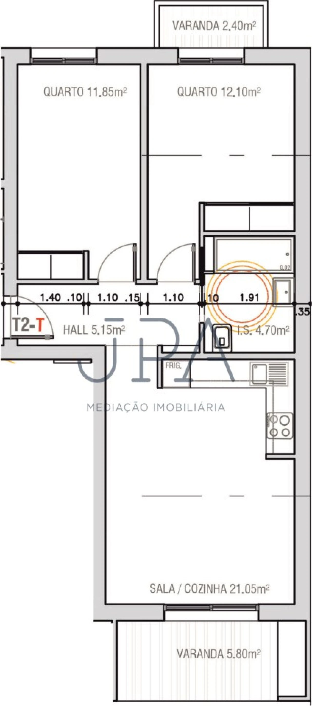 Apartamento T2 para Venda em Monte Gordo Foto 2