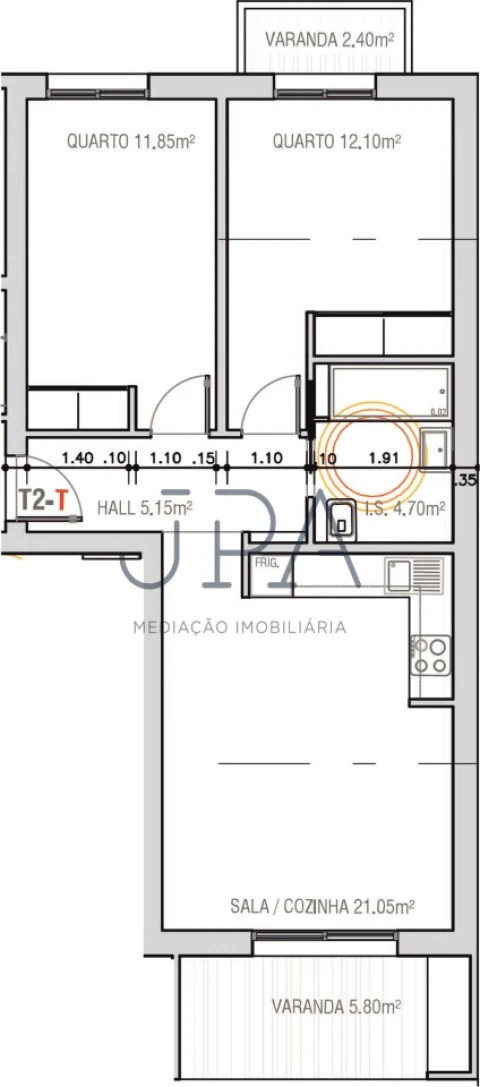 Apartamento T2 para Venda em Monte Gordo