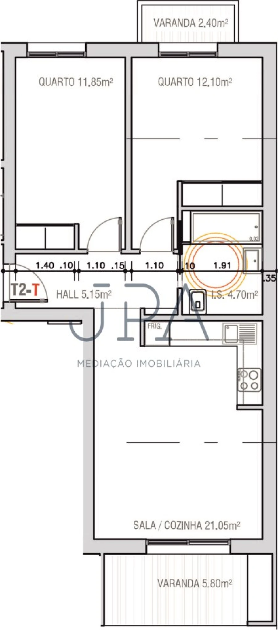 Apartamento T2 para Venda em Monte Gordo Foto 2