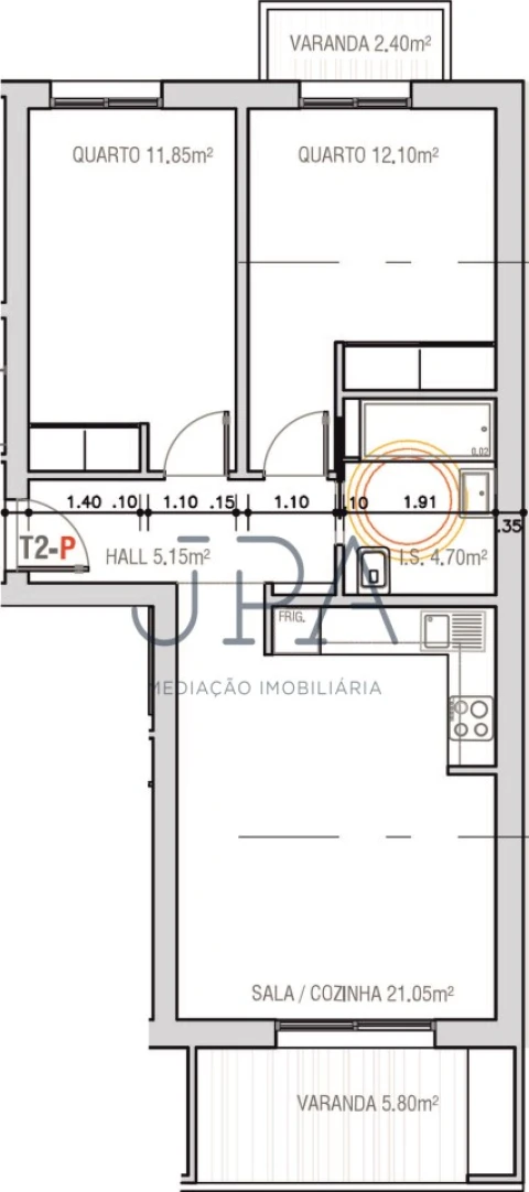 Apartamento T2 para Venda em Monte Gordo