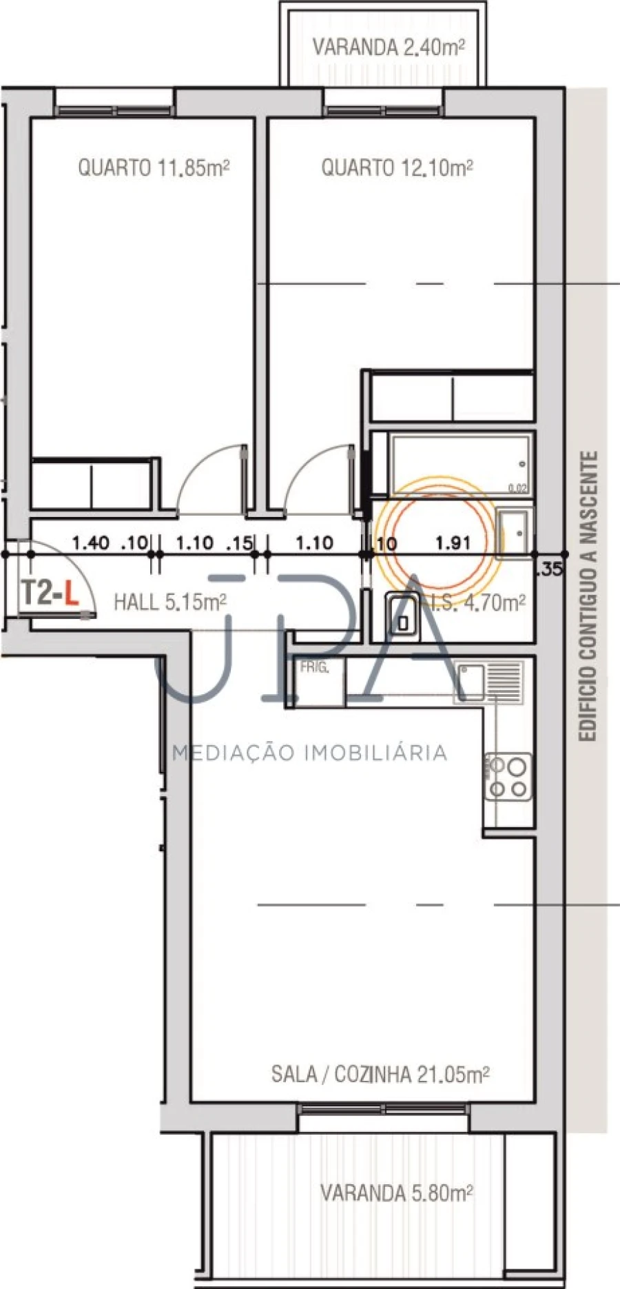 Apartamento T2 para Venda em Monte Gordo Foto 2