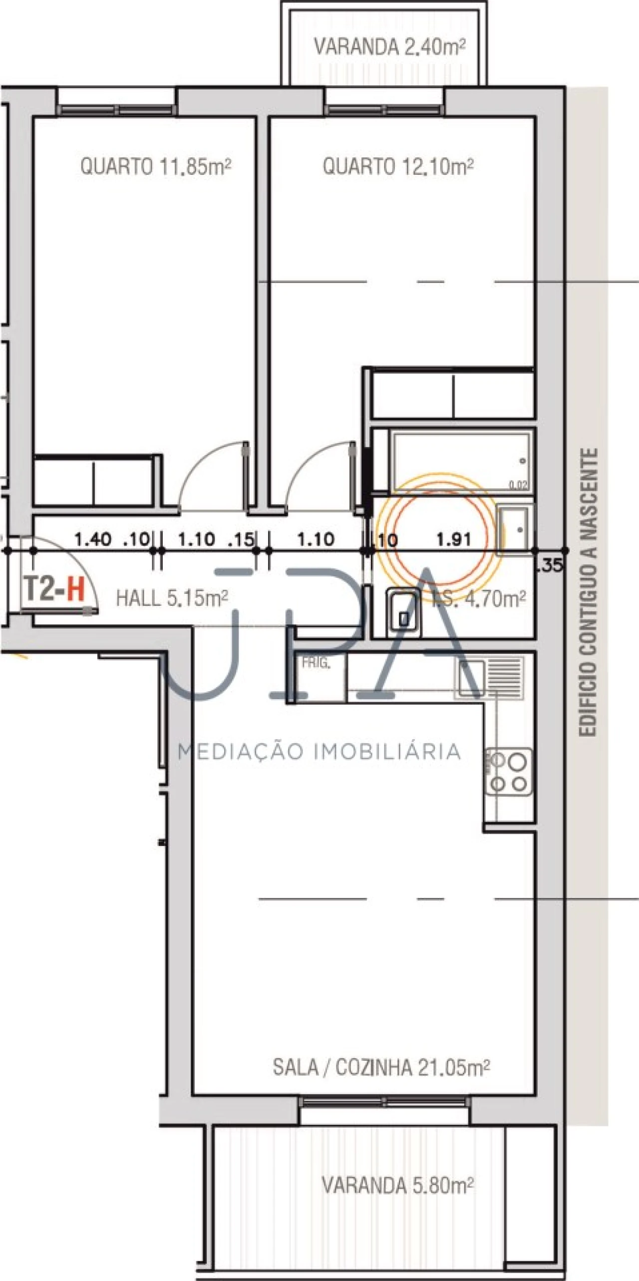 Apartamento T2 para Venda em Monte Gordo Foto 2