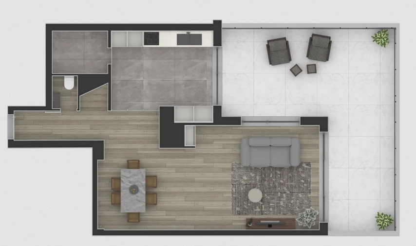 Apartamento T1 para Venda em Avenidas Novas Planta 1