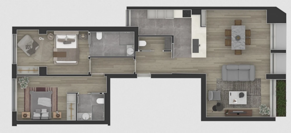 Apartamento T2 para Venda em Avenidas Novas Planta 1