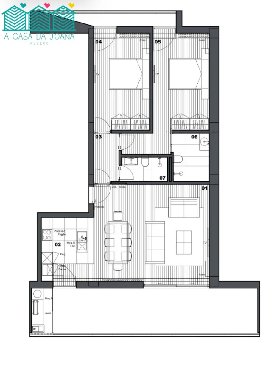 Apartamento T2 para Venda em Águeda e Borralha Planta 1
