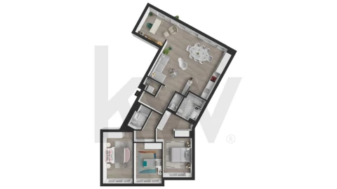 Apartamento T3 para Venda em Alcantara