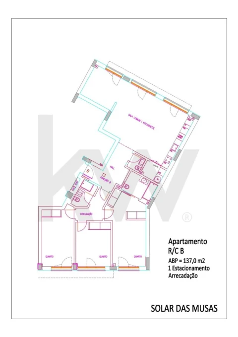 Apartamento T3 para Venda em Alcantara