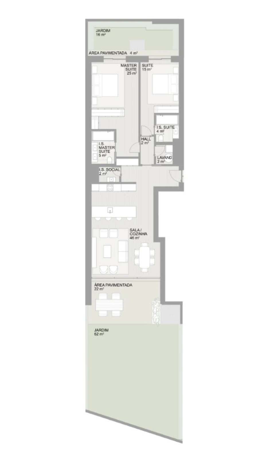 Apartamento T2 para Venda em Aldoar, Foz do Douro e Nevogilde Planta 1