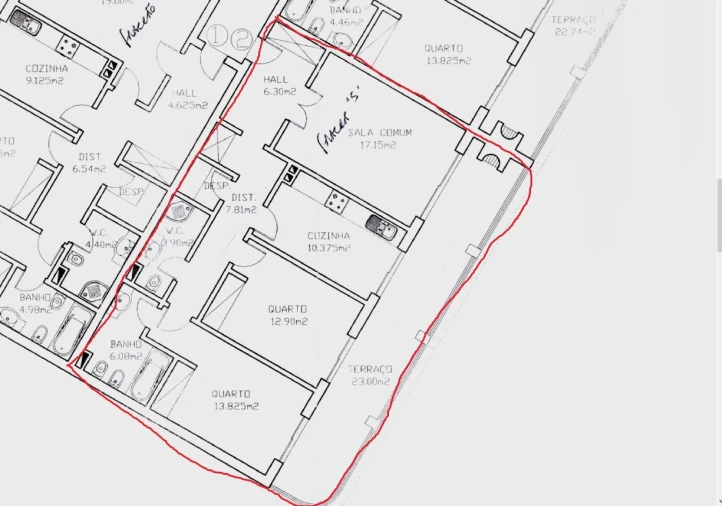 Apartamento T2 para Venda em Quarteira Planta 1