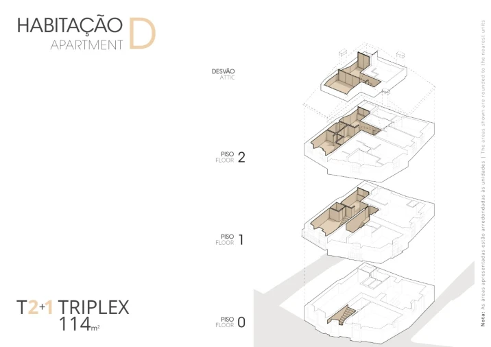 Apartamento T3 para Venda em Constancia Planta 1