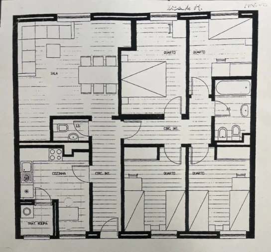 Apartamento T4 para Venda em Santa Clara Planta 1