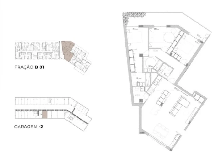 Apartamento T3 para Venda em Oliveira do Douro Planta 1