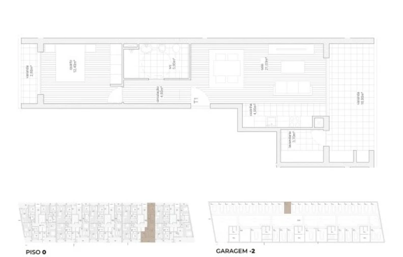 Apartamento T1 para Venda em Vila Nova de Cerveira e Lovelhe Planta 1