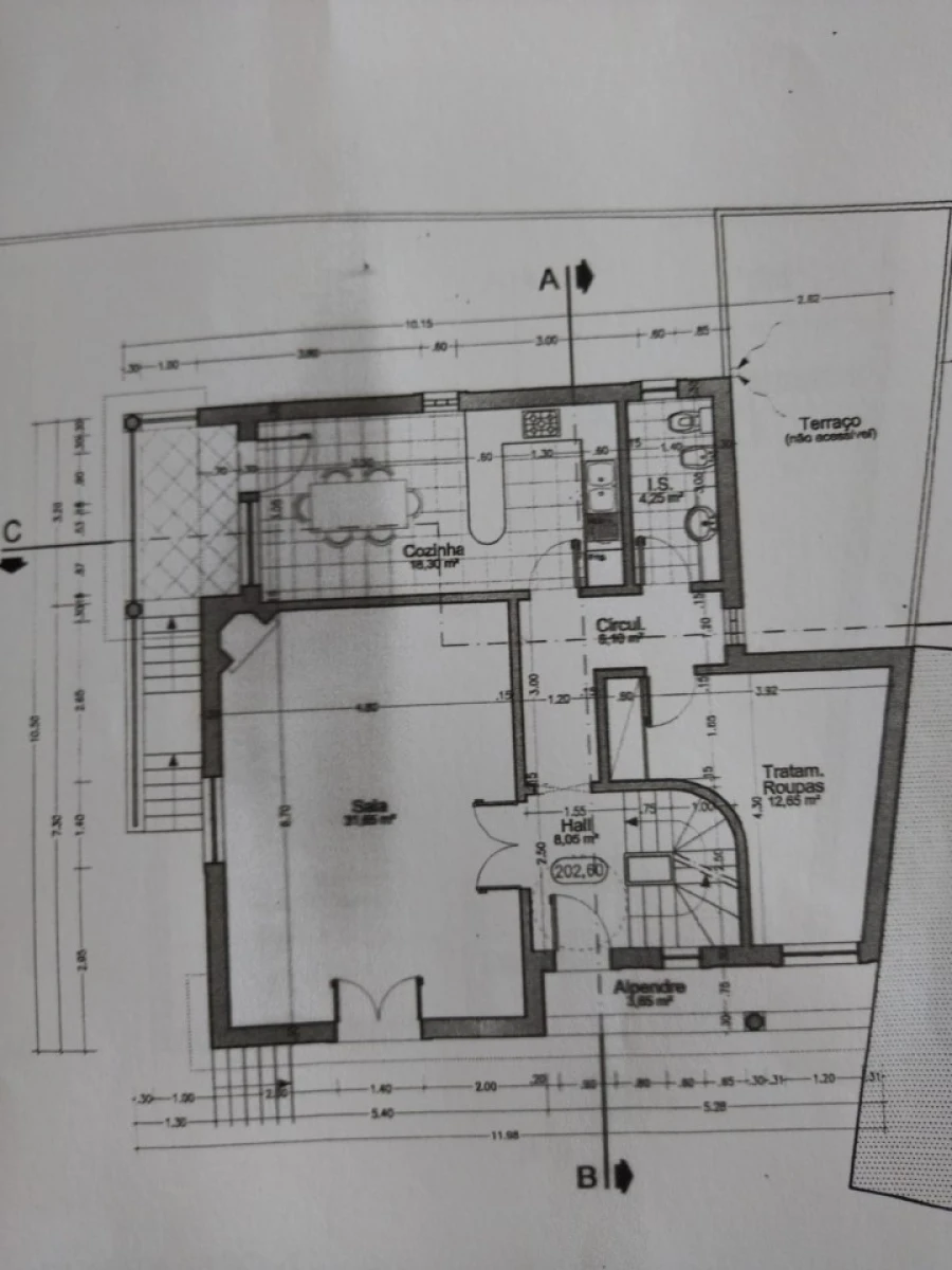 Moradia T4 para Arrendamento em São Pedro da Cadeira Planta 1