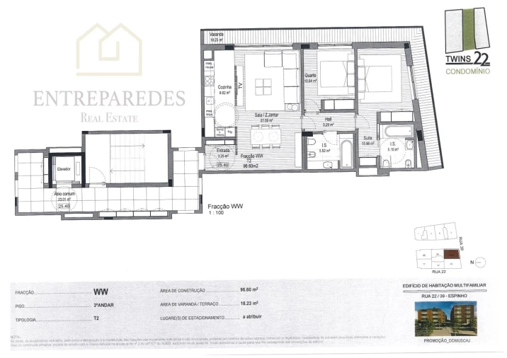 Apartamento T2 para Venda em Espinho Foto 7