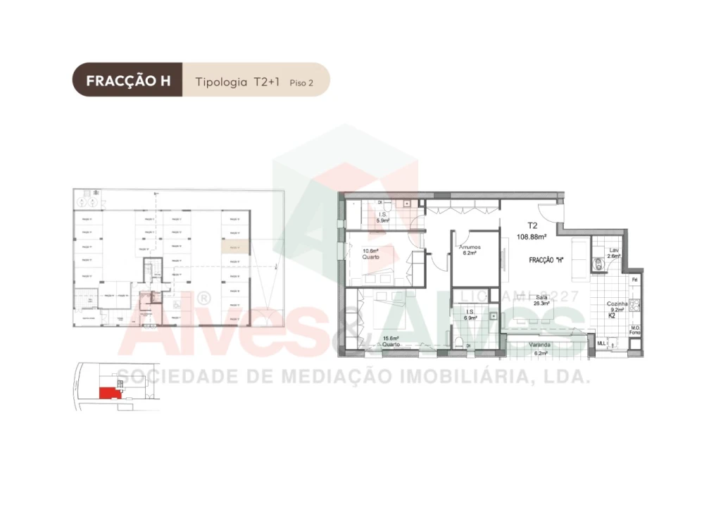 Apartamento T2 para Venda em Aguas Santas Foto 11