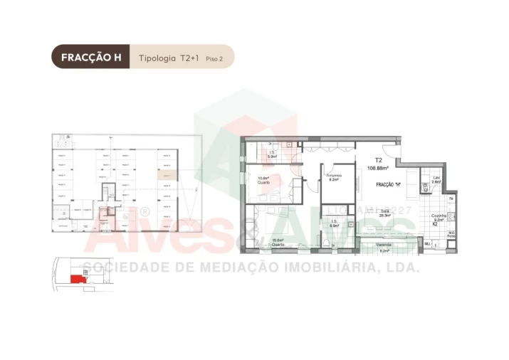 Apartamento T2 para Venda em Aguas Santas Foto 11