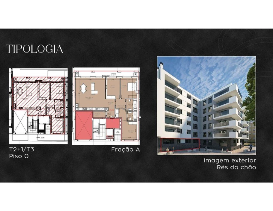 Apartamento T3 para Venda em Armação de Pera Foto 1