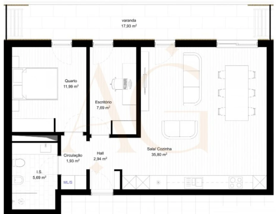 Apartamento T1 para Venda em Portimão Foto 14