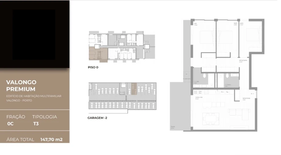 Apartamento T3 para Venda em Valongo Planta 1