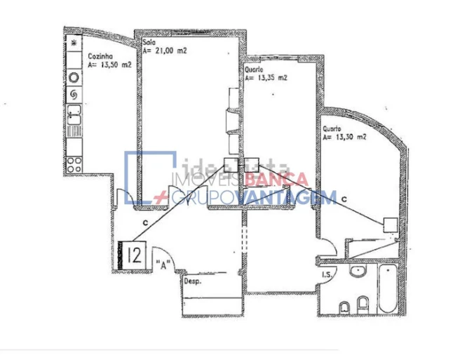 Apartamento T2 para Venda em Algueirão-Mem Martins Foto 17