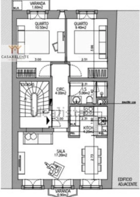 Apartamento T2 para Venda em São Vicente