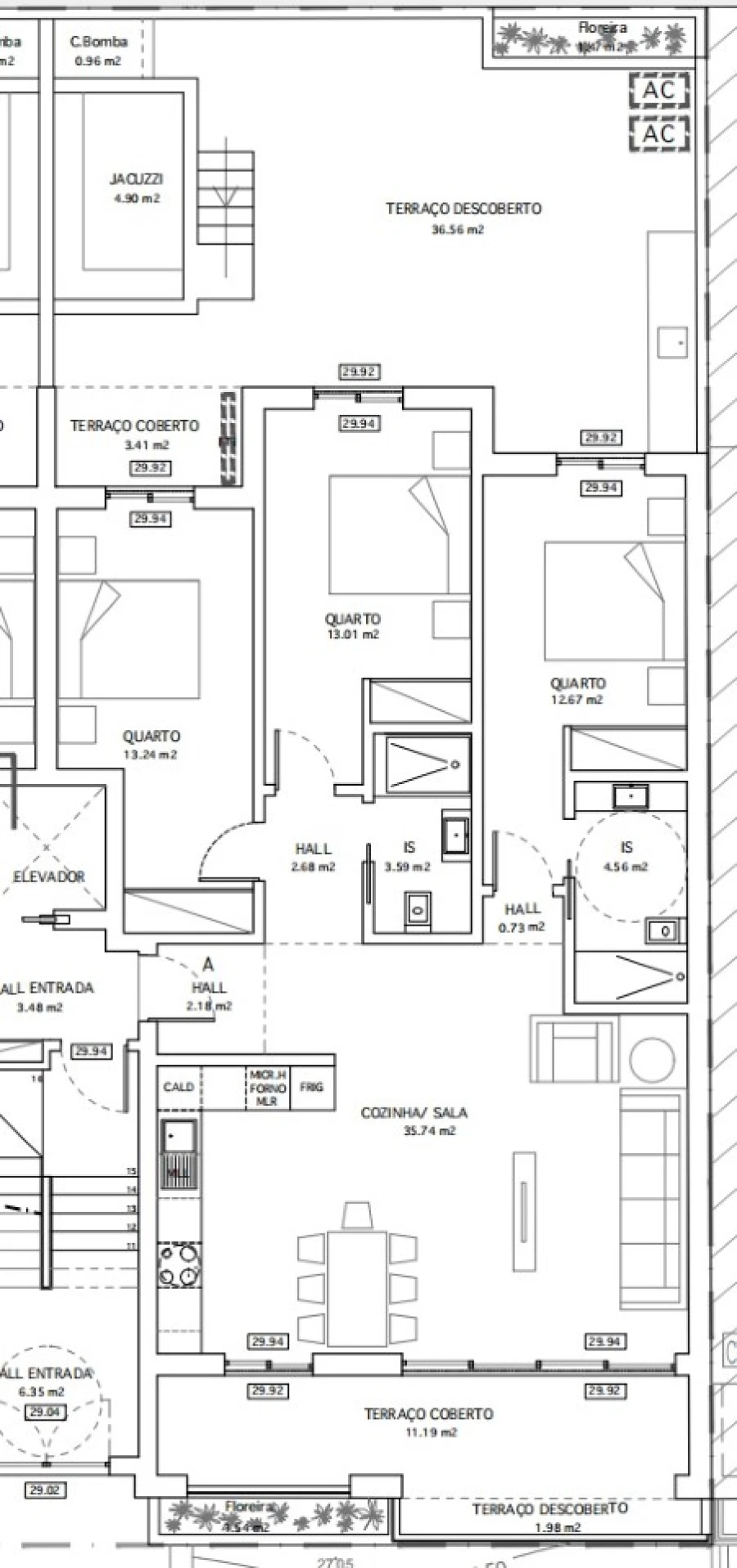 Apartamento T3 para Venda em Tavira (Santa Maria e Santiago) Planta 1