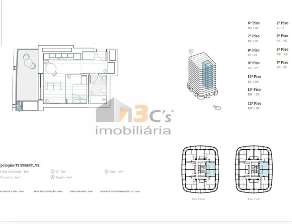 Apartamento T1 para Venda em Paranhos Foto 20