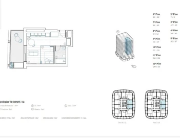Apartamento T1 para Venda em Paranhos