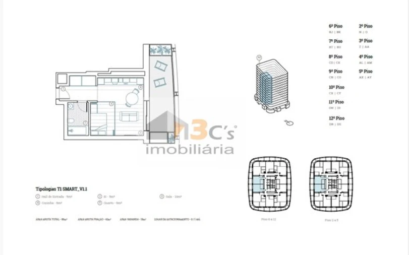 Apartamento T1 para Venda em Paranhos Foto 20
