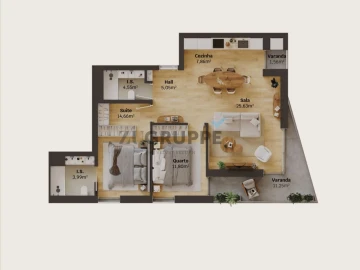 Apartamento T2 para Venda em Glória e Vera Cruz