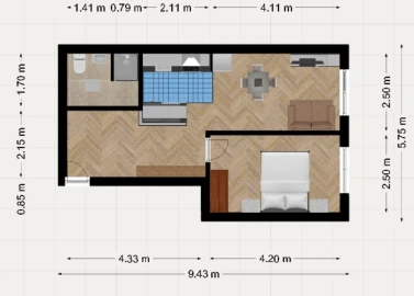 Apartamento T1 para Venda em Santo António