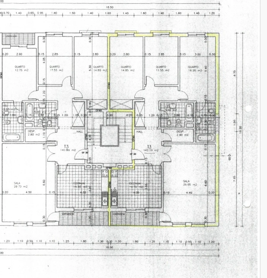 Apartamento T3 para Venda em Pombal Planta 1