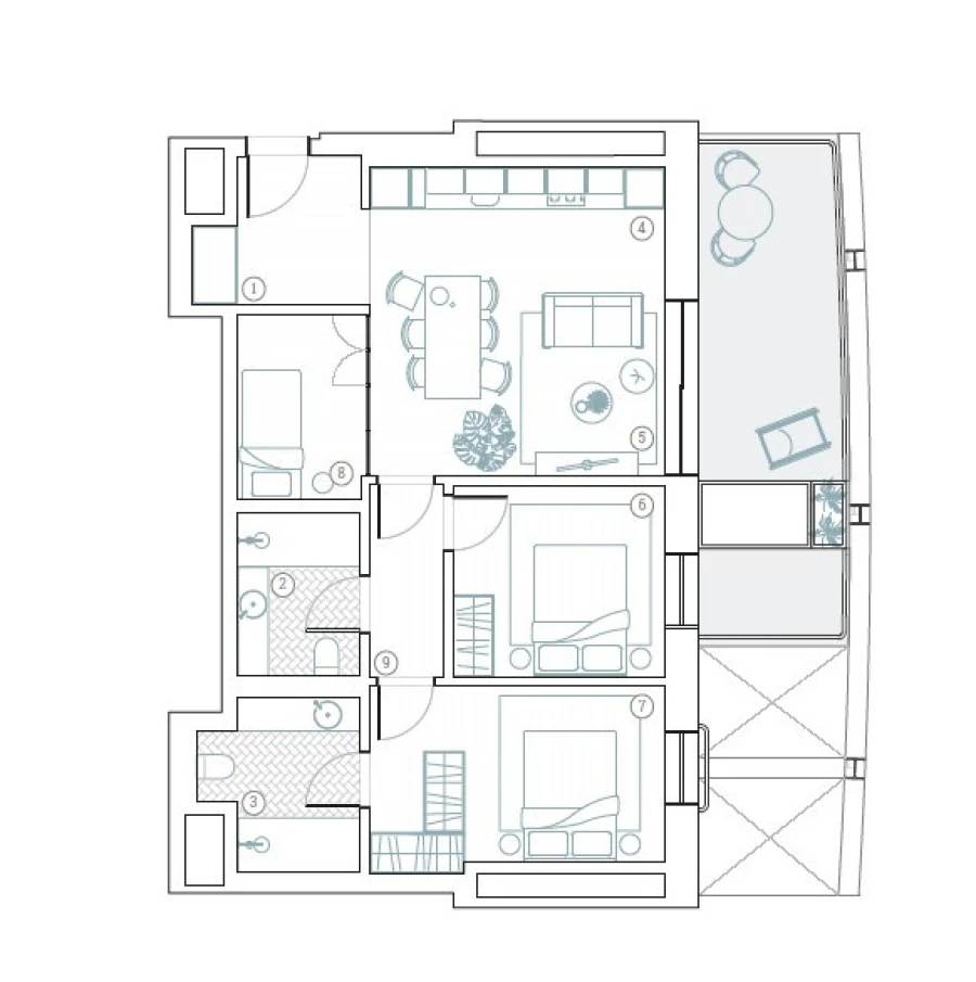 Apartamento T2 para Venda em Paranhos Planta 1