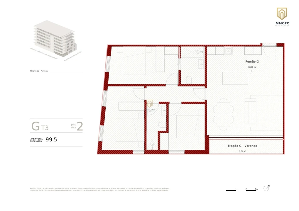 Apartamento T3 para Venda em Ramalde Foto 9