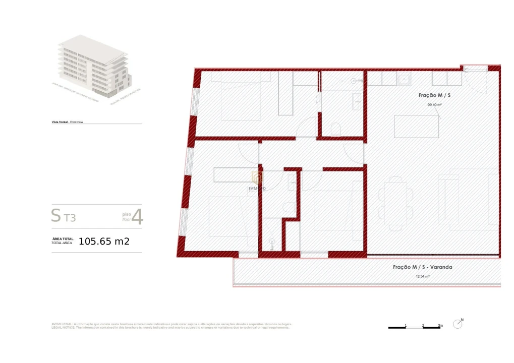Apartamento T3 para Venda em Ramalde Foto 9