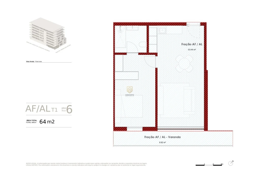 Apartamento T1 para Venda em Ramalde Foto 9