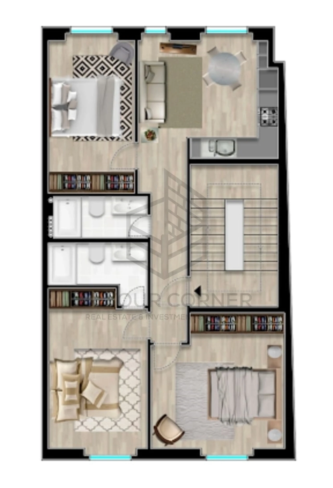 Apartamento T3 para Venda em São Vicente Foto 23