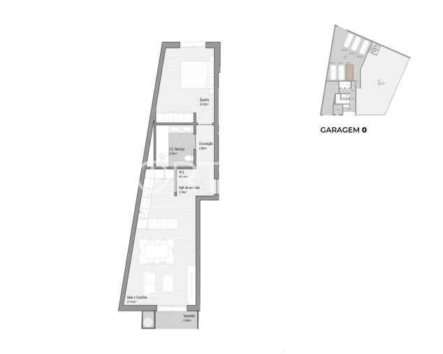 Apartamento T1 para Venda em Bougado (São Martinho e Santiago) Foto 15