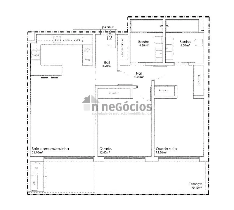 Apartamento T2 para Venda em São João da Madeira Foto 5