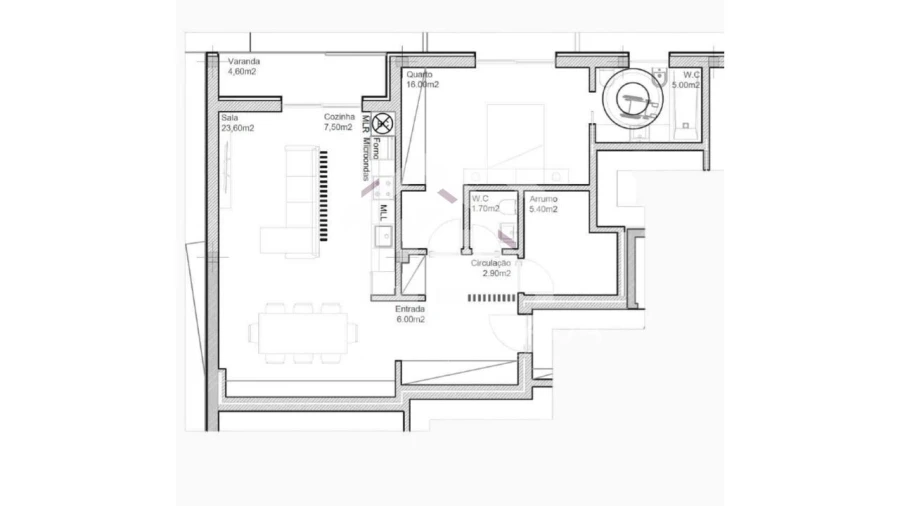 Apartamento T1 para Venda em Canelas Foto 6