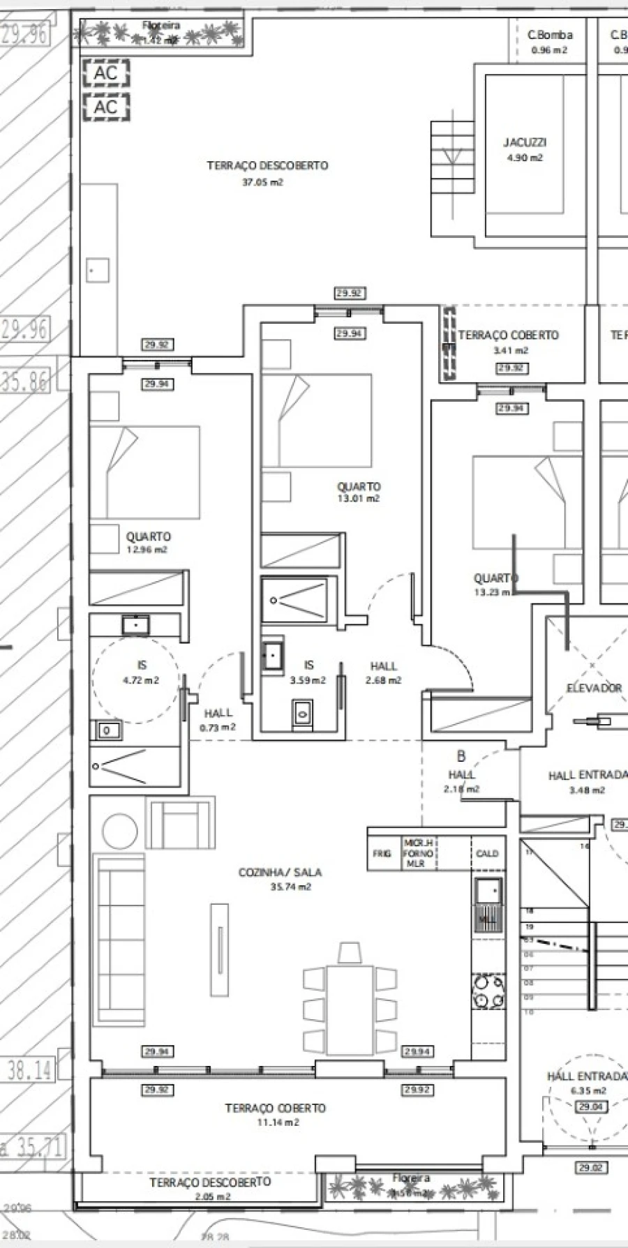 Apartamento T3 para Venda em Tavira (Santa Maria e Santiago) Planta 1
