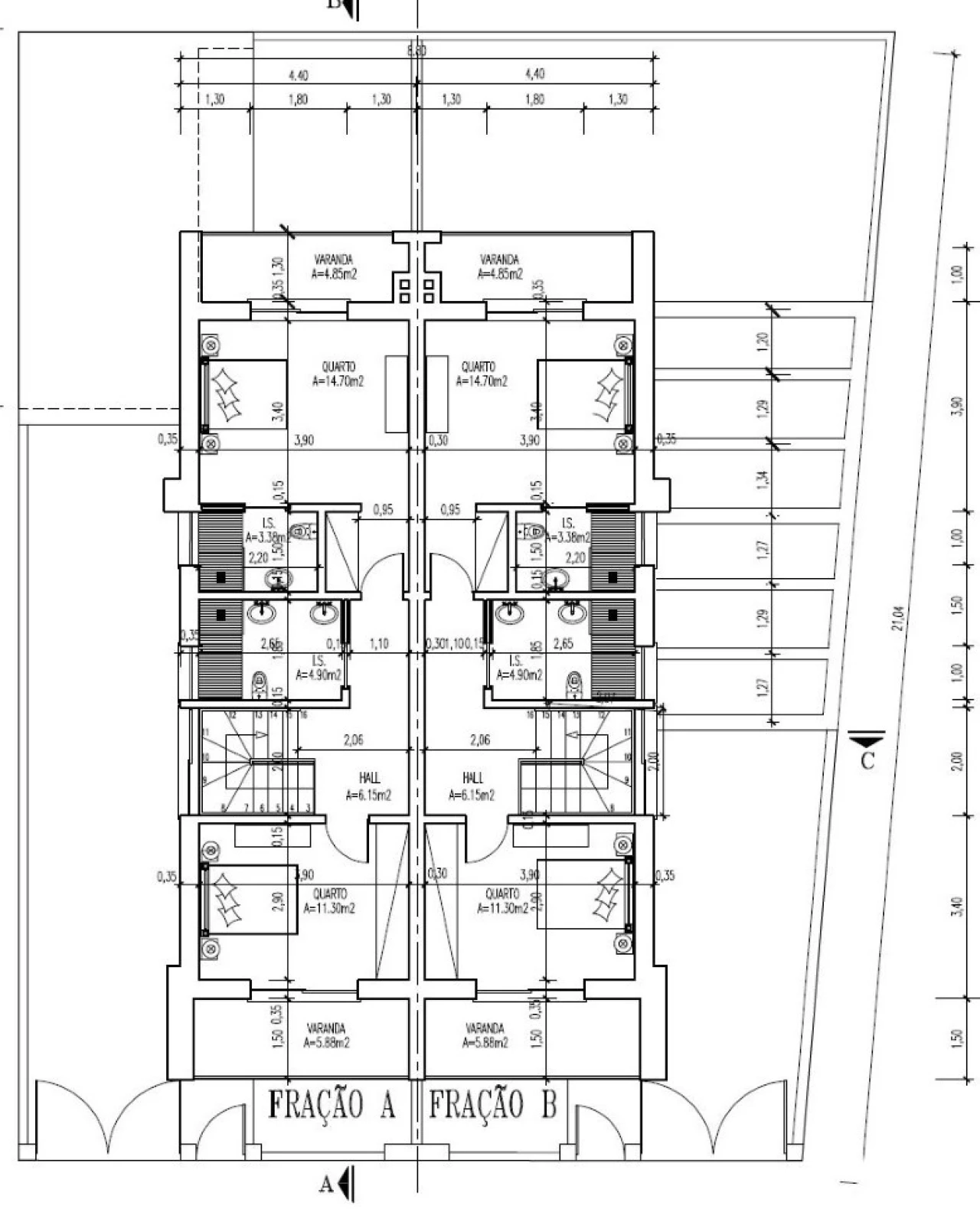 Moradia T3 para Venda em Fernao Ferro Planta 3