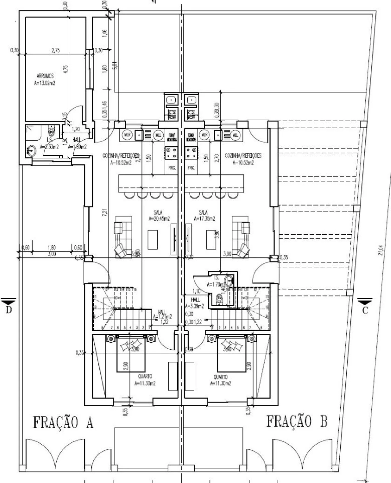 Moradia T3 para Venda em Fernao Ferro Planta 2