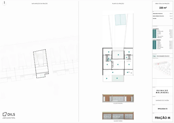Apartamento T2 para Venda em São Francisco da Serra Planta 1