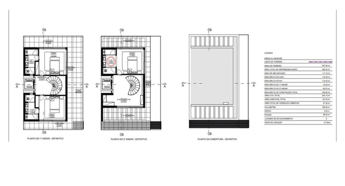 Moradia T3 para Venda em Quarteira Planta 3