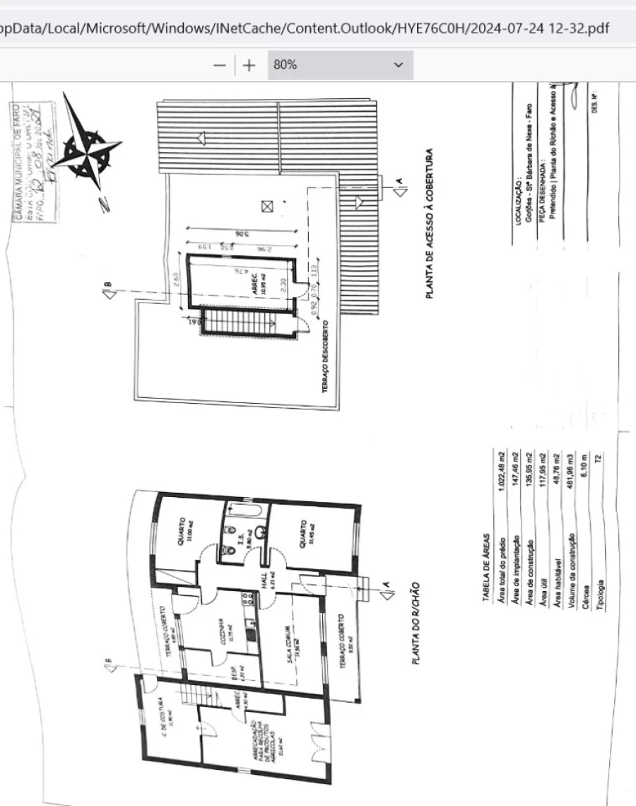 Moradia T3 para Venda em Santa Barbara de Nexe Planta 2